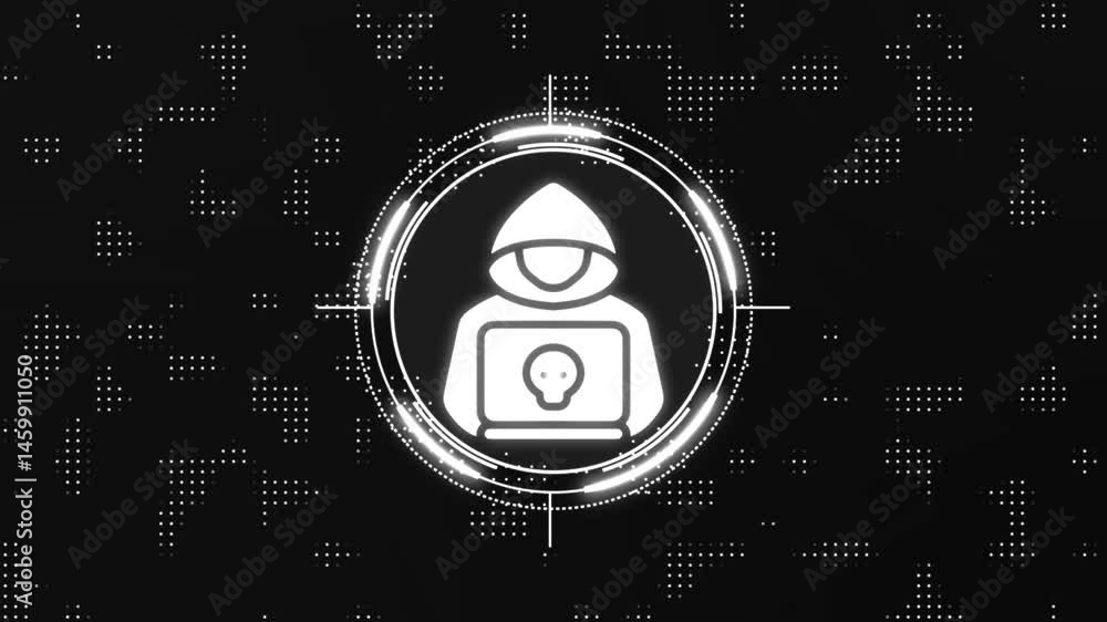Poster cyber attack, computer protection, safety and internet security. abstract concept background of a pr