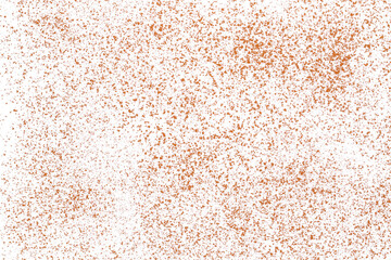 cocoa powder flying, isolated on white background, clipping path	