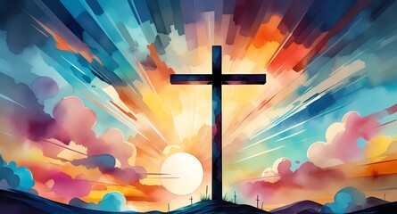 Christian cross wallpaper background image for desktop and mobile phone download free