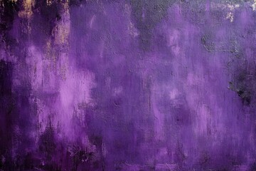 Abstract Violet Texture Art, Decorative Background, Gold Streaks, Wall Paint, Roughcast