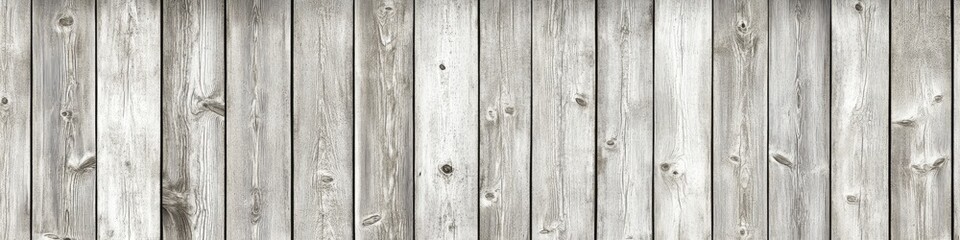 Light gray wooden planks. Vertical wooden slats. Aged, weathered wood