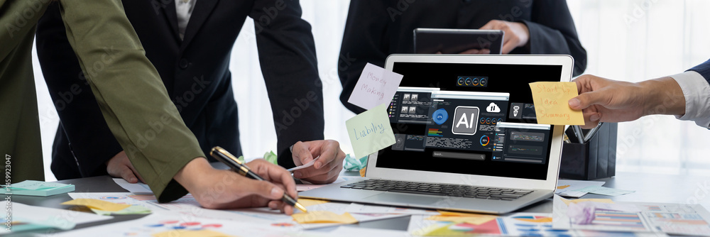 Poster generative ai virtual assistant tools for prompt engineer and user for ease of engage artificial int