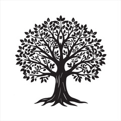 Fototapeta premium vector tree silhouette