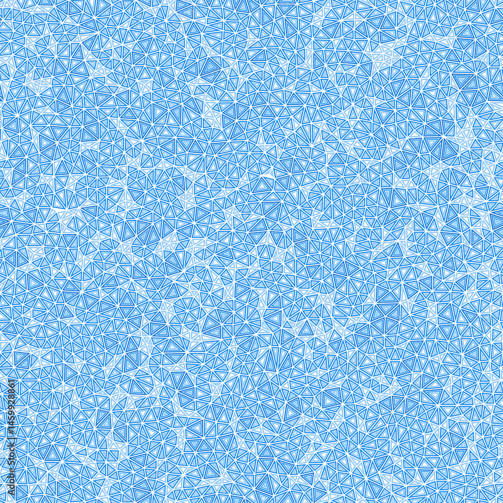Poster tileable abstract background. multiple repeated inner triangles. tiny triangles size. one tone color