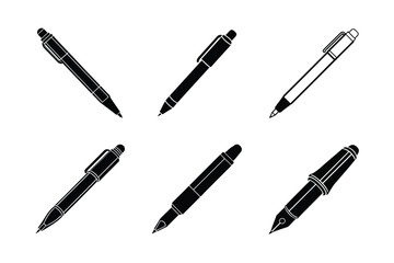 Pen Icon Vector Illustration – Cartoon, Clipart, and Line Art Printable Design