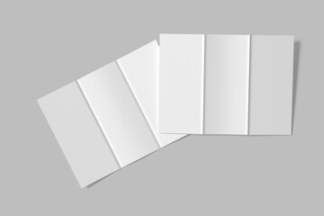 design trifold brochure blank mockup