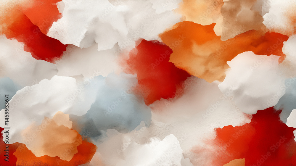 Poster abstract watercolor pattern with warm colors and soft textures