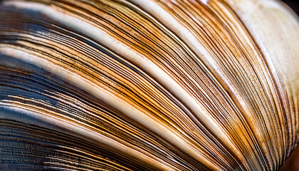 textured surface of a weathered seashell