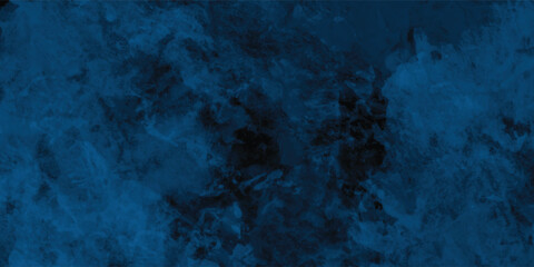 Textured Blue Painting with Artistic Brush Motion and Distressed Finish

