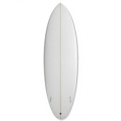 White surf board isolated on white
