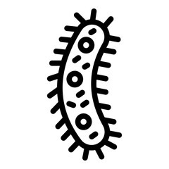 Bacteria Vector Line Icon Design