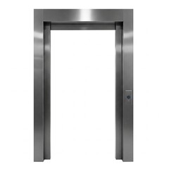 Elevator door arch isolated on white