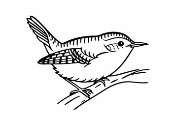 Obraz premium vector illustration of a bird