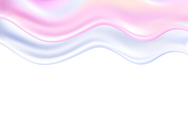 Glossy sugary flow drip.