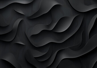 Obraz premium Black and dark grey pattern with an intricate floral design, wallpaper, pattern, background, dark, gothic, pattern. 