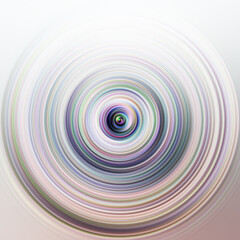 Colorful radial motion effect. Abstract rounded background.