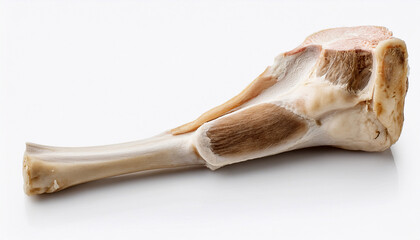 Naklejka premium bone of lamb leg isolated