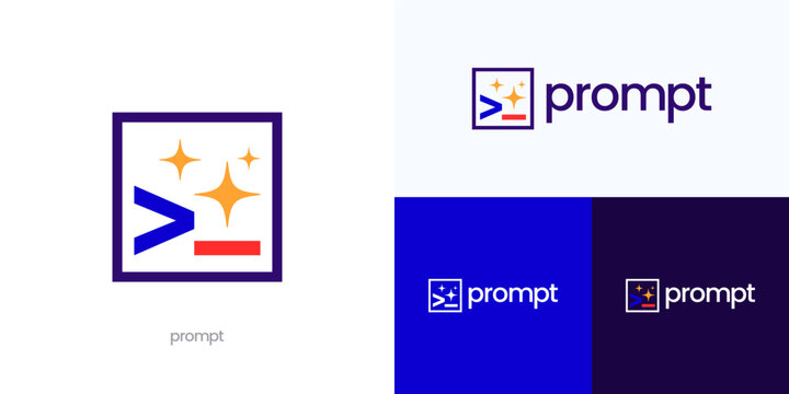 Coding prompt for instructions or questions given to AI generated, Vector logo icon, Integration of artificial technology in the process, innovative tech compatible for web, app for AI generation