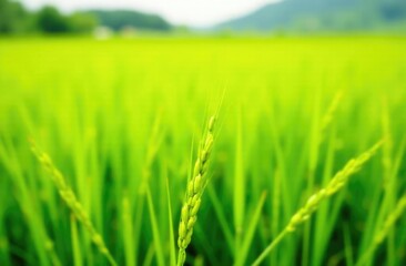 Obraz premium Blur banner. Green grass on the field.