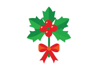christmas-traditional-mistletoe-bouquet-with-red-b.eps