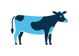 cow-shiluiti-vector-art-illustriton-white-baground.eps