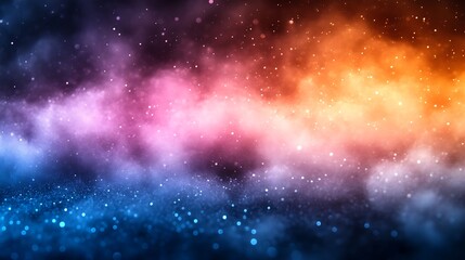 Obraz premium Colorful nebulae sparkle and shine with a dynamic cosmic glow