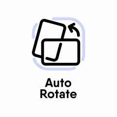 Auto Rotate information sign