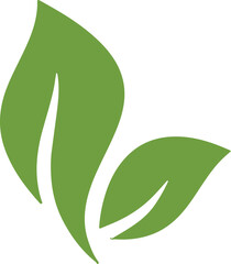 Nature leave logo minimalist design green eco concept bio ecology health life environmental conservation plant growth symbol