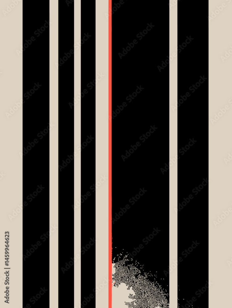 Poster abstract vertical lines: a captivating graphic design featuring a series of precisely drawn vertical
