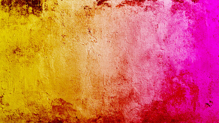 Soft, dreamy magenta watercolor hues on textured white paper create a vintage, grungy background perfect for retro designs and creative projects. A colorful wall featuring a large clock, great for ill