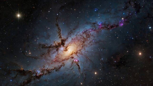 space background with stars, Galaxies, nebulas, starry skies.