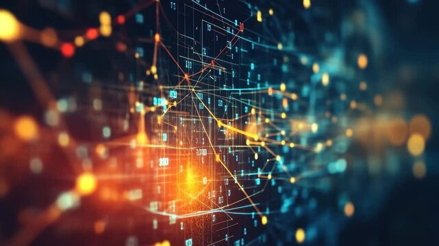 Mathematical equations intertwine with DNA strands to reveal complex genetic patterns in a vivid abstract representation, mathematical equations over dna strands - Powered by Adobe