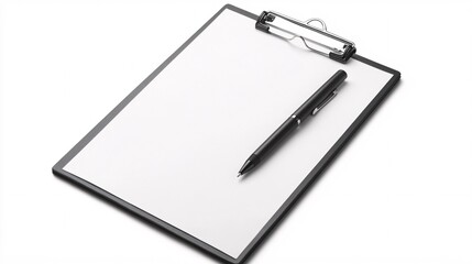 Office Supplies Featuring a White Clipboard Mockup for Planning Purposes