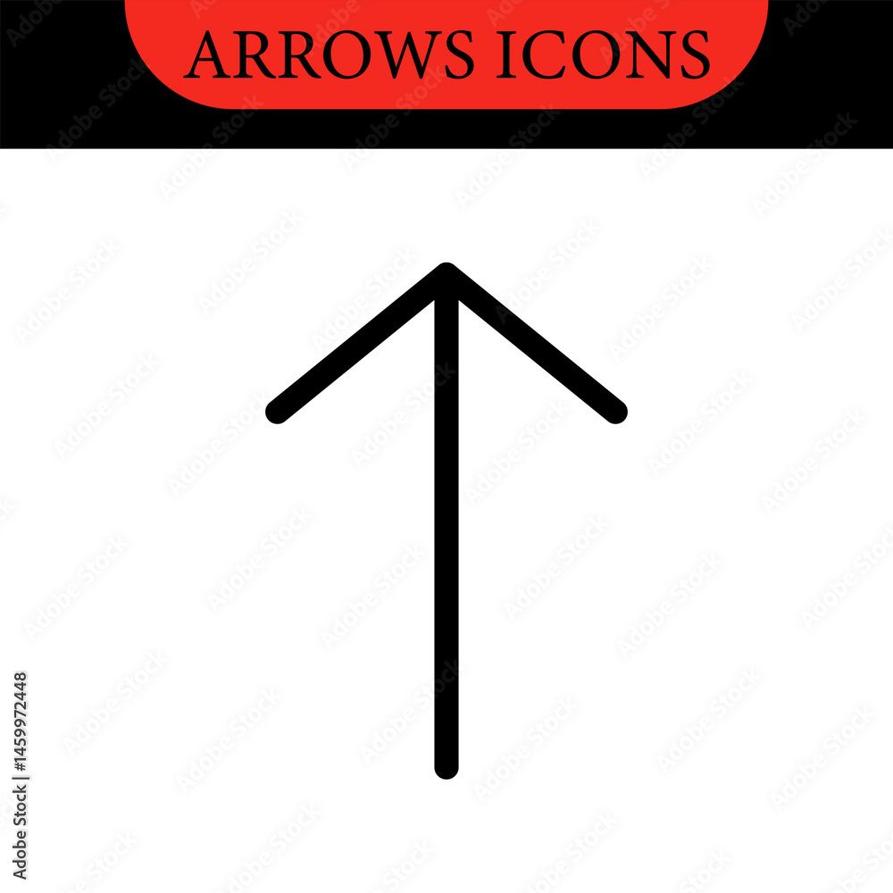 Poster arrows big black set of web icons in line style. arrow collection signs for web and mobile app. arro