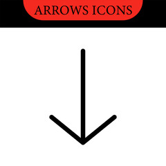 Arrows big black set of web icons in line style. Arrow collection signs for web and mobile app. Arrow icons with various directions. Cursor, UI, web graphics, apps. Vector illustration