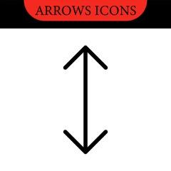 Arrows big black set of web icons in line style. Arrow collection signs for web and mobile app. Arrow icons with various directions. Cursor, UI, web graphics, apps. Vector illustration