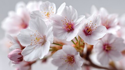 Fototapeta premium Delicate pink blossoms, gentle petals