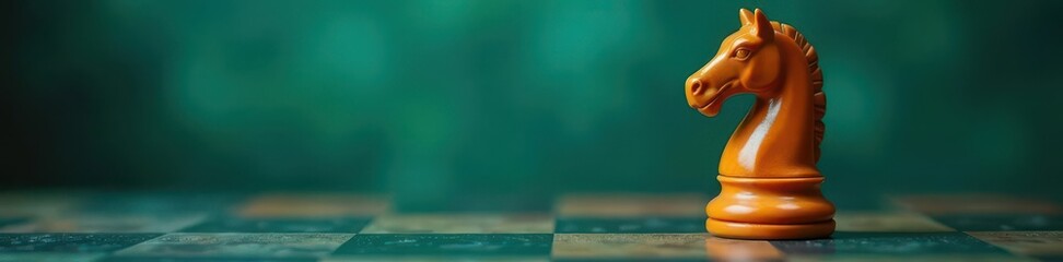 Dark teal background, sculpted ginger caramel chess piece, shape, detail