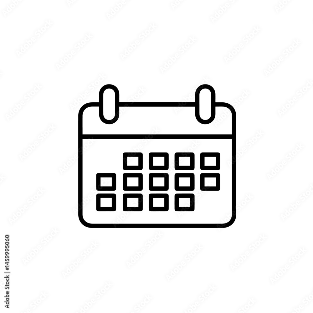 Aufkleber simple calendar icon. minimalist calendar design for scheduling appointments and events. clean line 