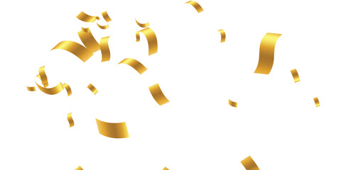 Luxurious Golden Confetti Showering Across a Deep Black Background. Scatter gradient with gold confetti on dark backdrop. Glamour falling glitter. New year wallpaper .brochure template. Cover texture.