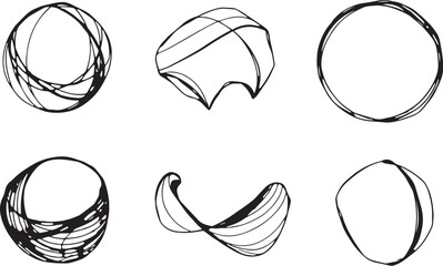 A set of vector elements, modern flat design with intricate black lines and futuristic aesthetics of sharp angles and smooth curves, simple two-dimensional shapes, soft dreamy atmosphere and high tech