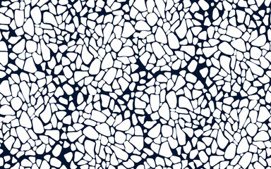 Black and white Abstract Shapes vector seamless pattern