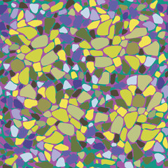Seamless Vector Pattern with Colorful Abstract Shapes