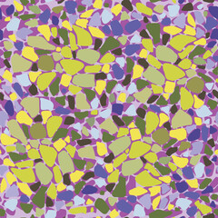 Seamless Vector Pattern with Colorful Abstract Shapes