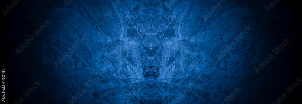Aufkleber old wall pattern texture cement blue dark abstract blue color design are light with black gradient b