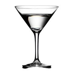 Martini Glass isolated on transparent background.