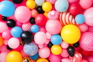 Joyful colorful balloons a vibrant celebration