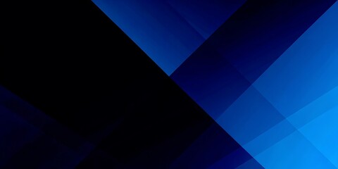 Fototapeta premium Black dark cobalt blue abstract pattern background. Geometric shape. Line triangle angle fold polygon diamond 3D. Color gradient. Rough grain noise. Light shadow. Matte shimmer.