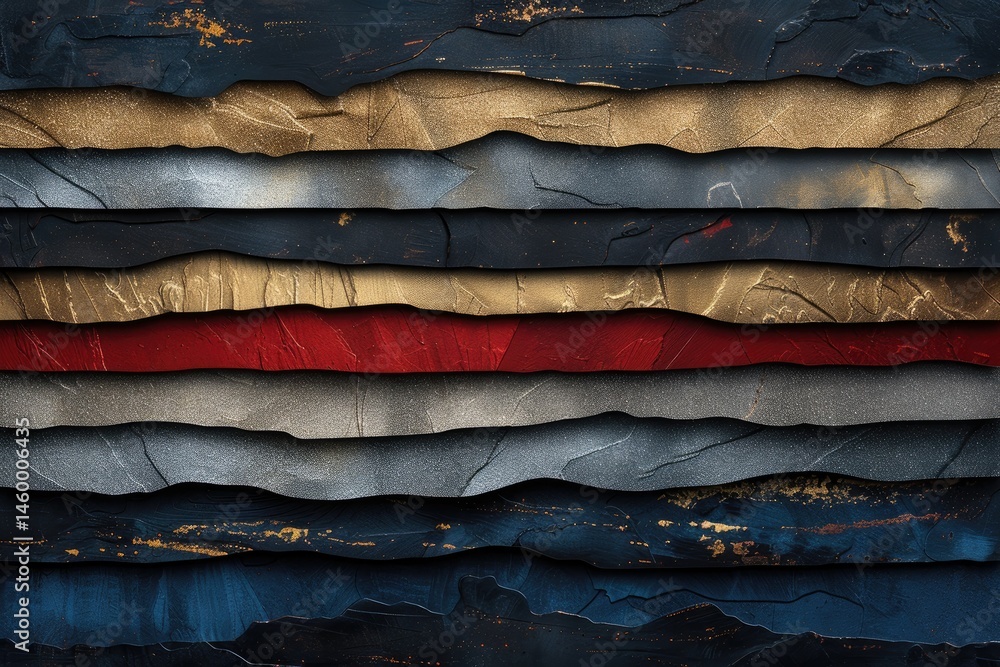 Poster abstract layered design with varied stone textures.