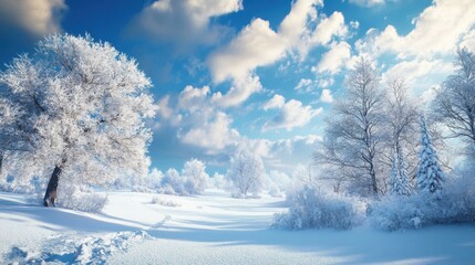 Obraz premium Winter wonderland landscape (3)